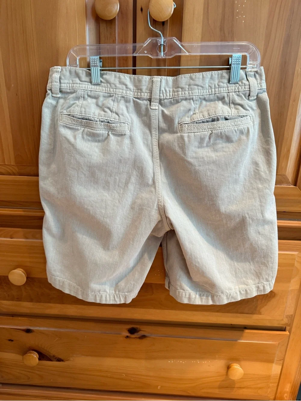 Banana Republic Beige Flat-Front Men's Shorts